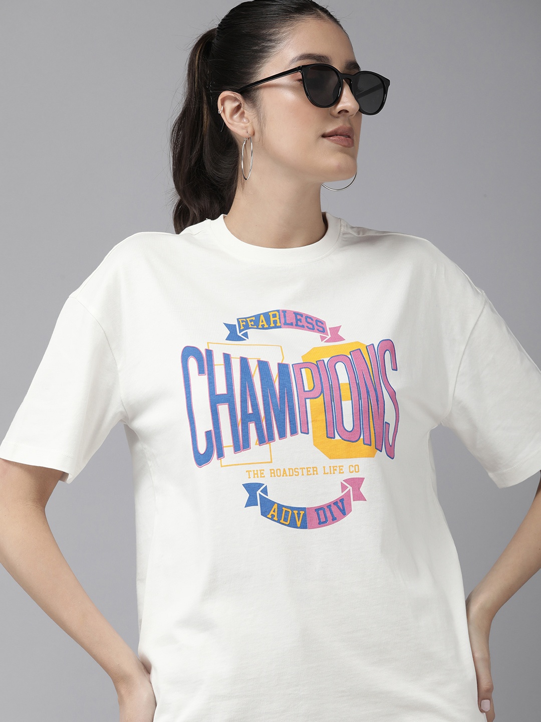 Roadster Women Typography Printed Drop-Shoulder Sleeves Boxy T-shirt, Off white
Roadster Women Typography Printed Drop-Shoulder Sleeves Boxy T-shirt, Off white