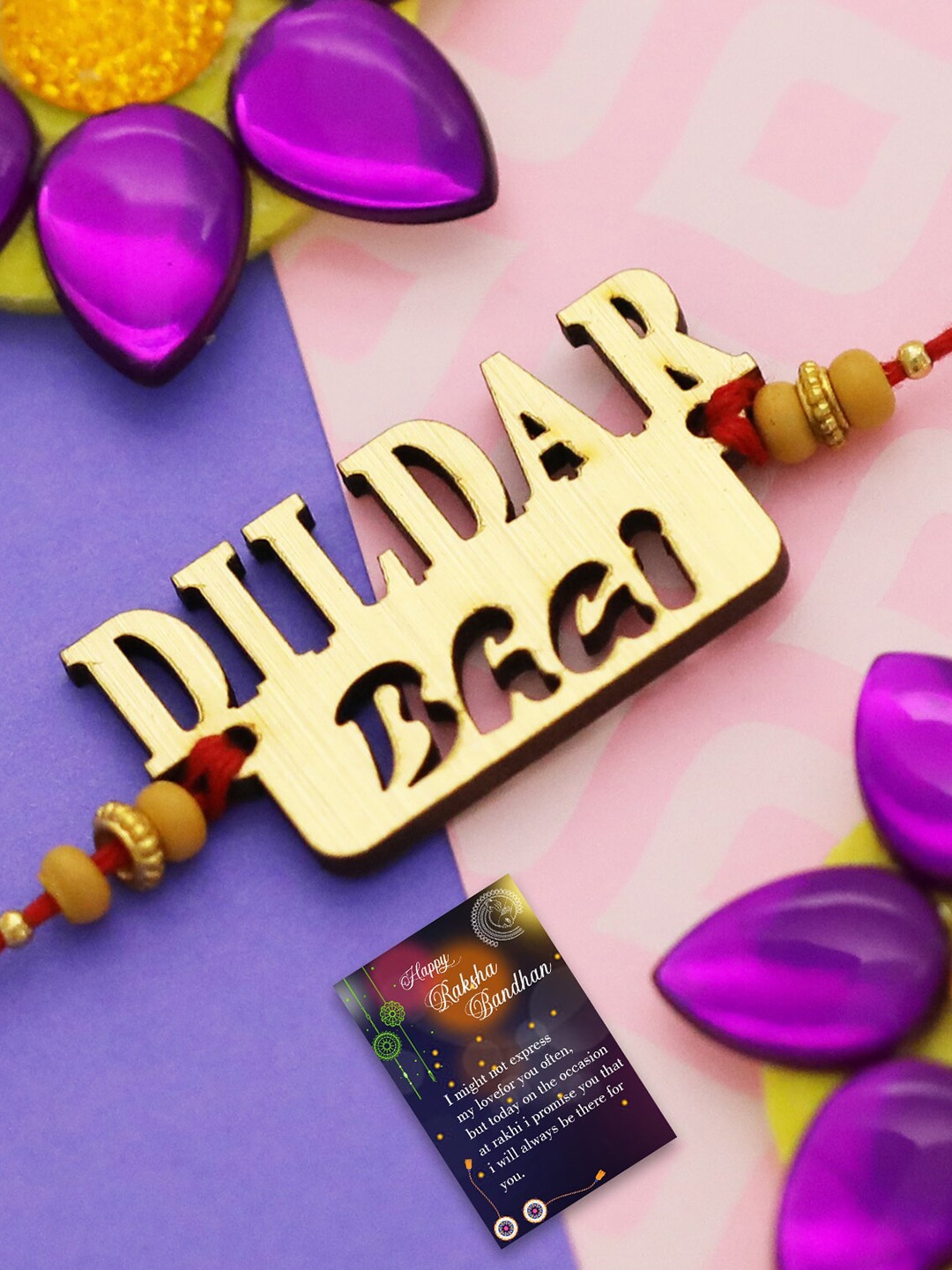 Silver Shine Set Of 2 Rakhi For Bhaiya & Roli Chawal Card Pooja Thali Gift Set, Gold
Silver Shine Set Of 2 Rakhi For Bhaiya & Roli Chawal Card Pooja Thali Gift Set, Gold