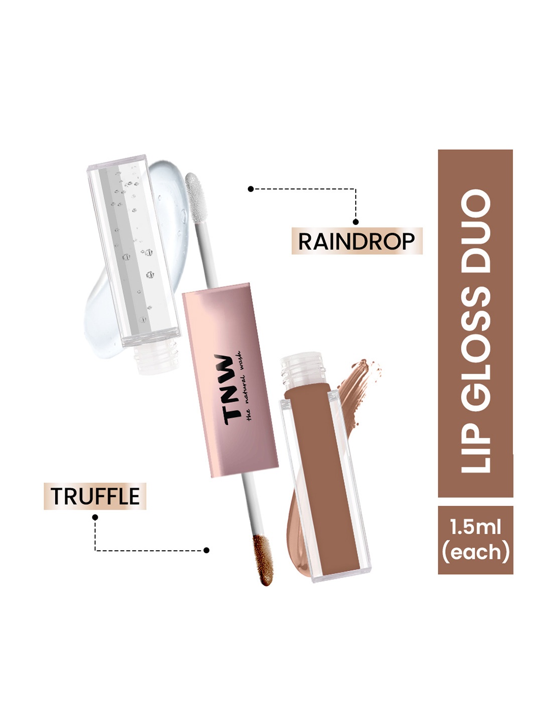 TNW the natural wash Gloss To Glam Nourishing Lip Gloss Duo 3 ml - Raindrop & Truffle, Brown
TNW the natural wash Gloss To Glam Nourishing Lip Gloss Duo 3 ml - Raindrop & Truffle, Brown