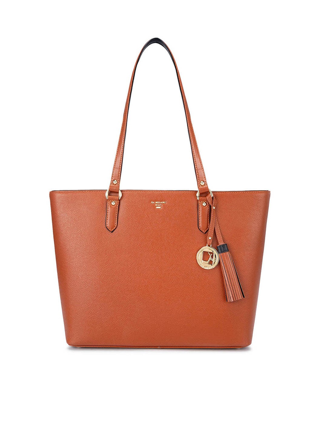 Da Milano Leather Shopper Handheld Bag, Brown