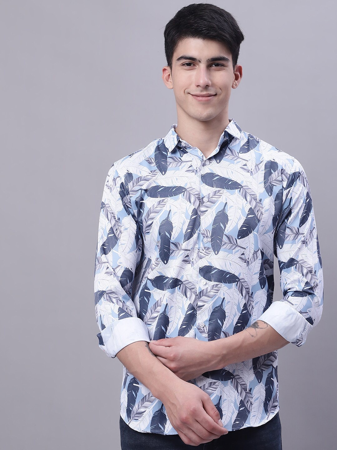 Majestic Man Conversational Printed Classic Slim Fit Opaque Cotton Casual Shirt, White
Majestic Man Conversational Printed Classic Slim Fit Opaque Cotton Casual Shirt, White