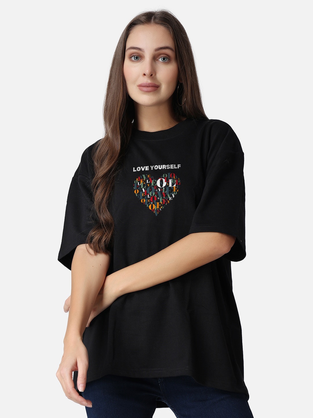 The Label Bar Graphic Printed Round Neck Drop Shoulder Loose Fit Cotton Casual T-Shirt, Black
The Label Bar Graphic Printed Round Neck Drop Shoulder Loose Fit Cotton Casual T-Shirt, Black
