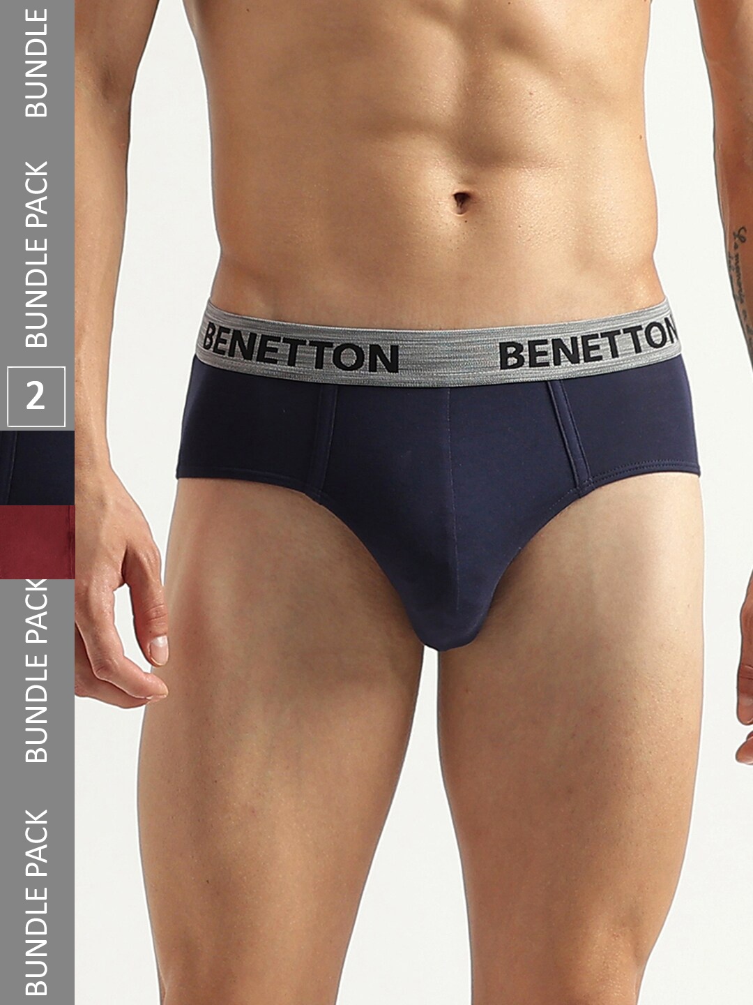 United Colors of Benetton Pack of 2 Soft & Breathable Basic Briefs 23P3MENUC143I903S, Blue
United Colors of Benetton Pack of 2 Soft & Breathable Basic Briefs 23P3MENUC143I903S, Blue