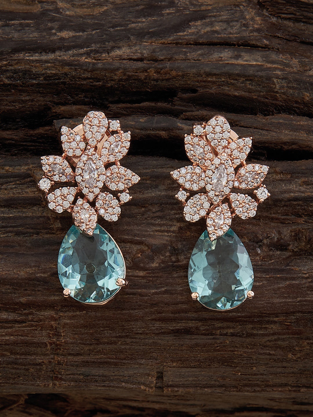 Kushal's Fashion Jewellery Rose Gold-Plated Cubic Zirconia Teardrop Shaped Drop Earrings
Kushal's Fashion Jewellery Rose Gold-Plated Cubic Zirconia Teardrop Shaped Drop Earrings