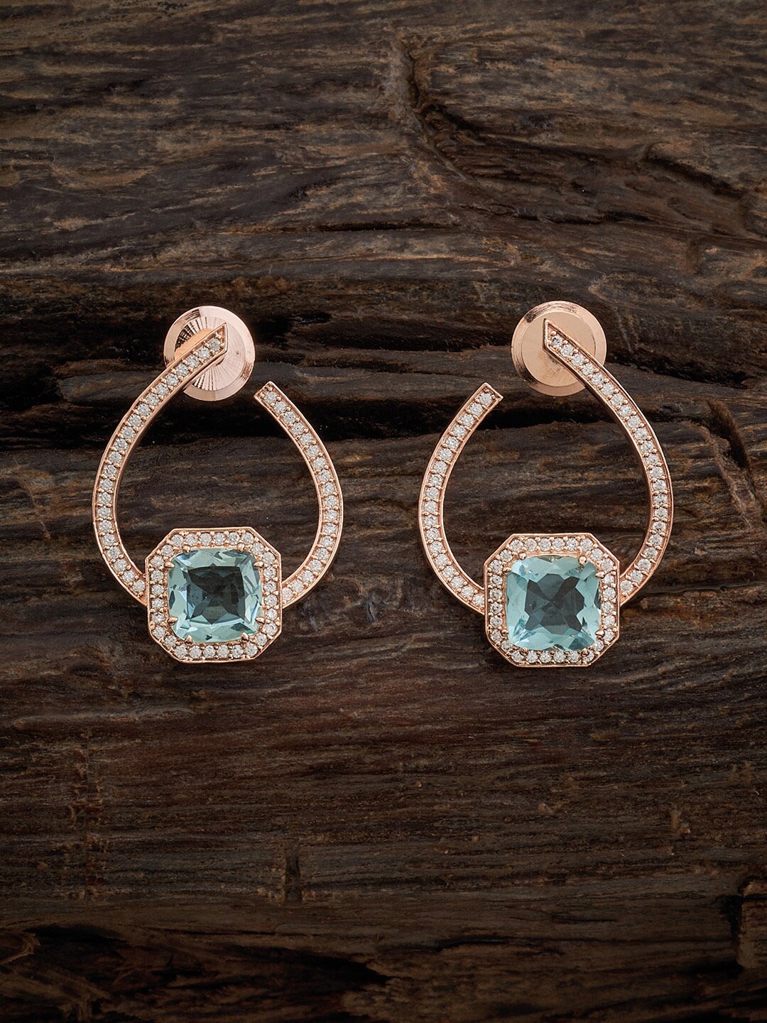 Kushal's Fashion Jewellery Rose Gold-Plated Zircon-Studded Teardrop Shaped Drop Earrings
Kushal's Fashion Jewellery Rose Gold-Plated Zircon-Studded Teardrop Shaped Drop Earrings