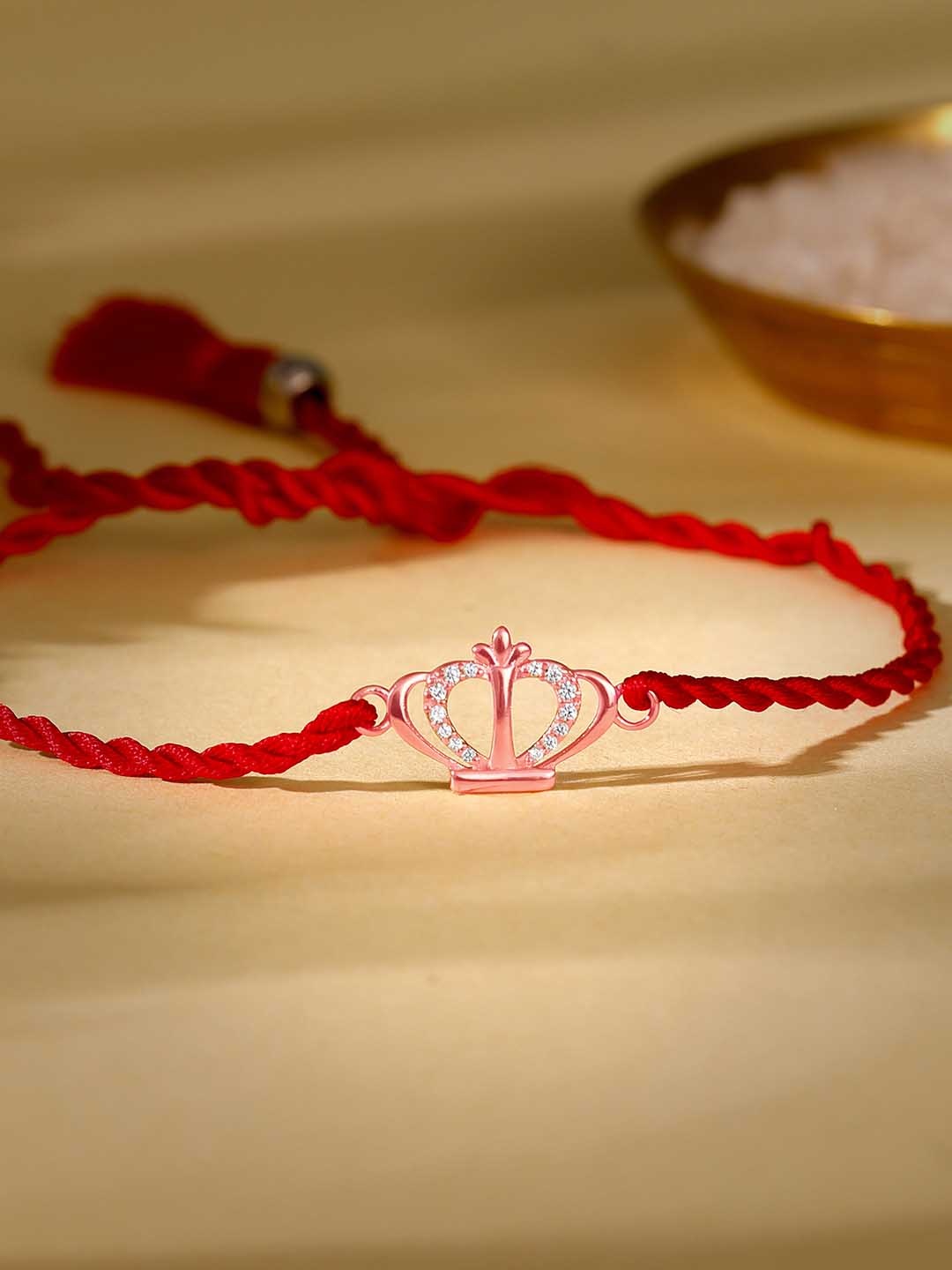 GIVA Men 925 Sterling Silver King Crown Rhodium-Plated Rakhi With Roli Chawal, Pink
GIVA Men 925 Sterling Silver King Crown Rhodium-Plated Rakhi With Roli Chawal, Pink