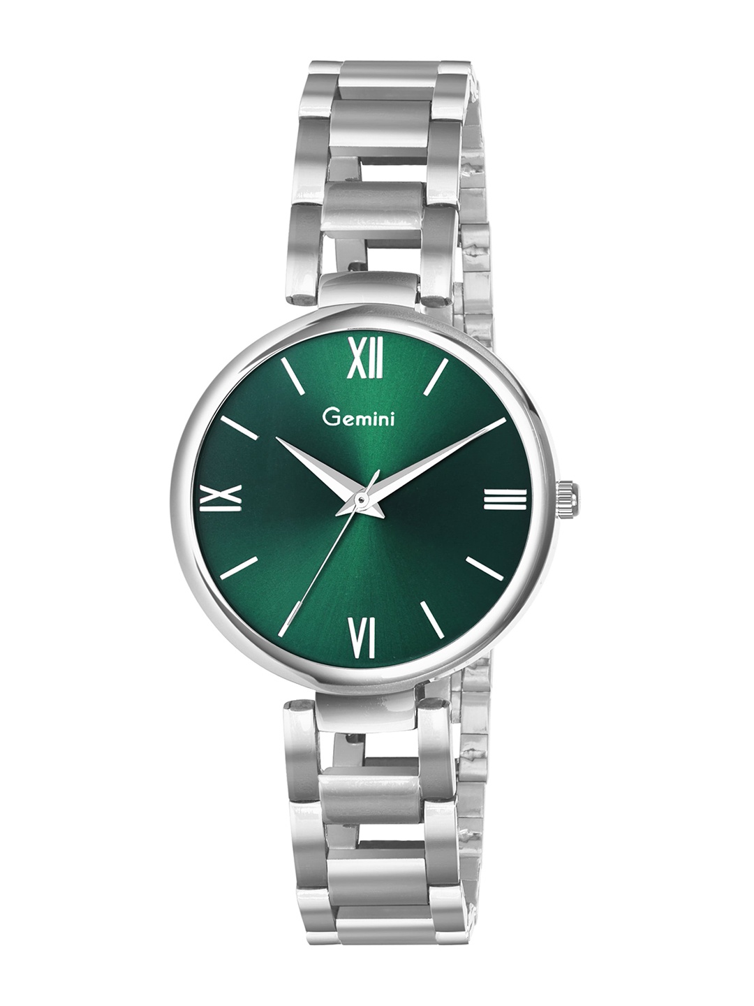 GEMINI Women Dial & Stainless Steel Bracelet Style Straps Analogue Watch 2480SM03, Green
GEMINI Women Dial & Stainless Steel Bracelet Style Straps Analogue Watch 2480SM03, Green