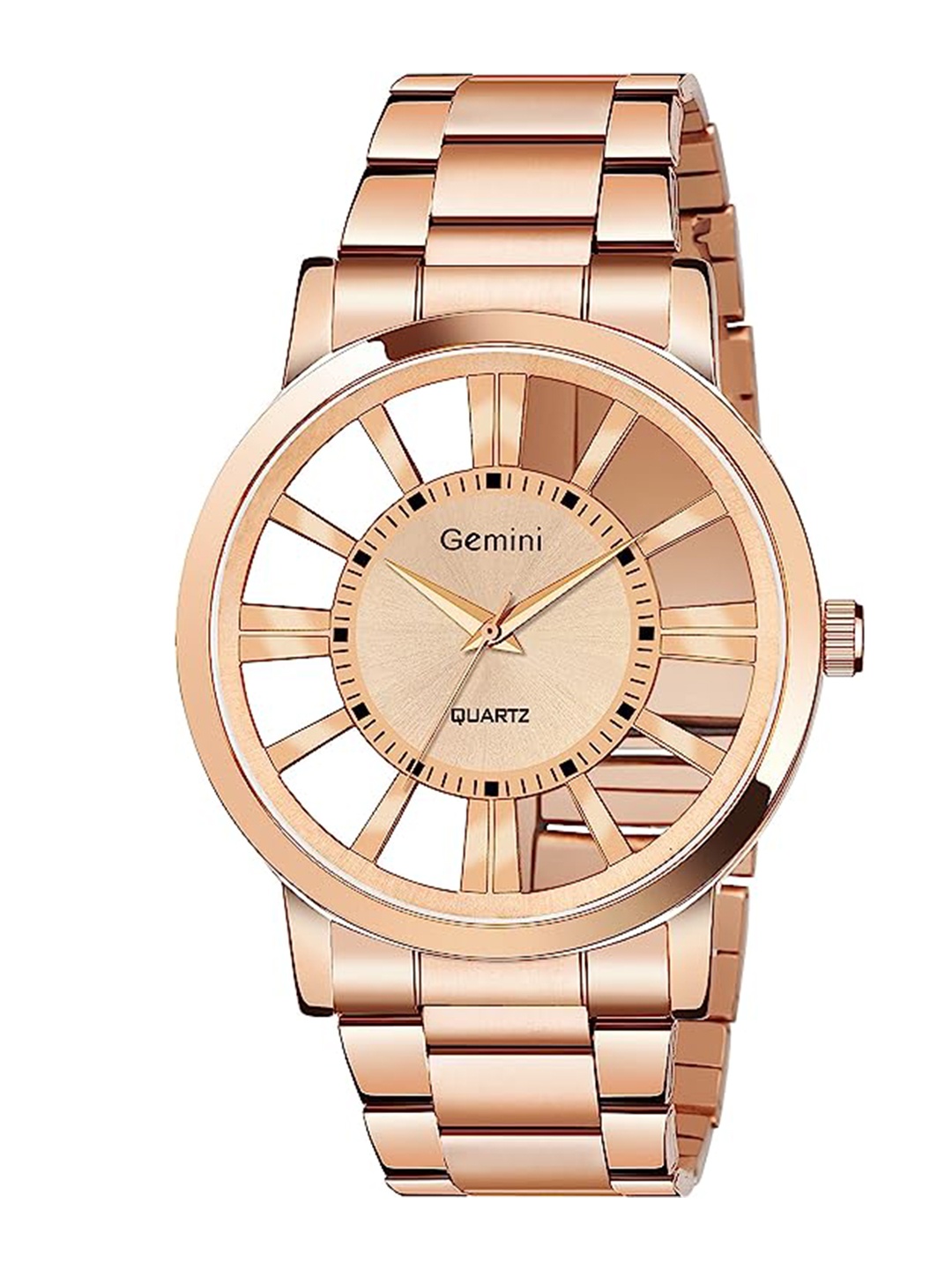 GEMINI Women Dial & Stainless Steel Bracelet Style Straps Analogue Watch JMD HOLLOW ROSE, Rose gold
GEMINI Women Dial & Stainless Steel Bracelet Style Straps Analogue Watch JMD HOLLOW ROSE, Rose gold
