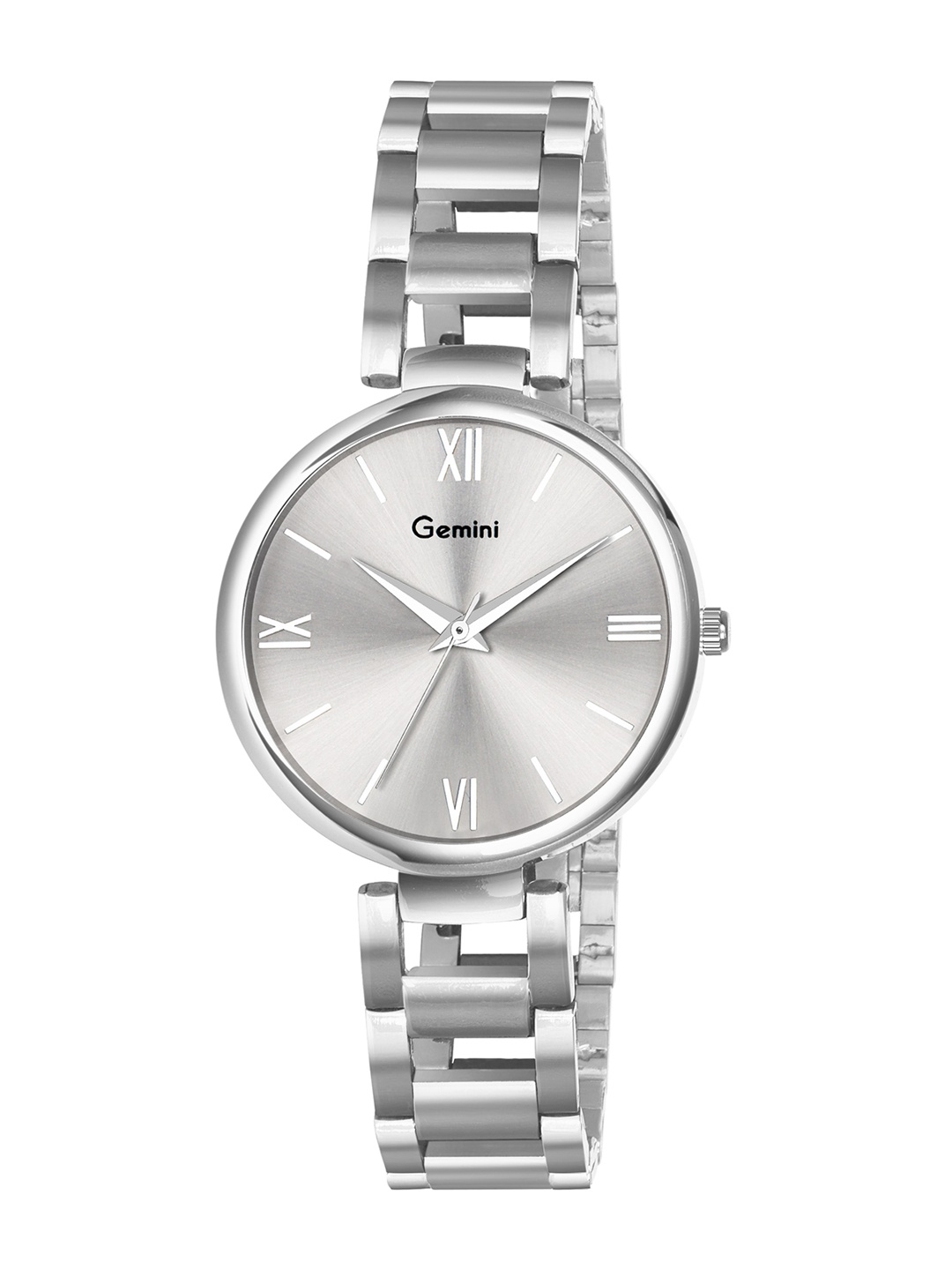 GEMINI Women Dial & Stainless Steel Bracelet Style Straps Analogue Watch 2480SM04, Silver
GEMINI Women Dial & Stainless Steel Bracelet Style Straps Analogue Watch 2480SM04, Silver