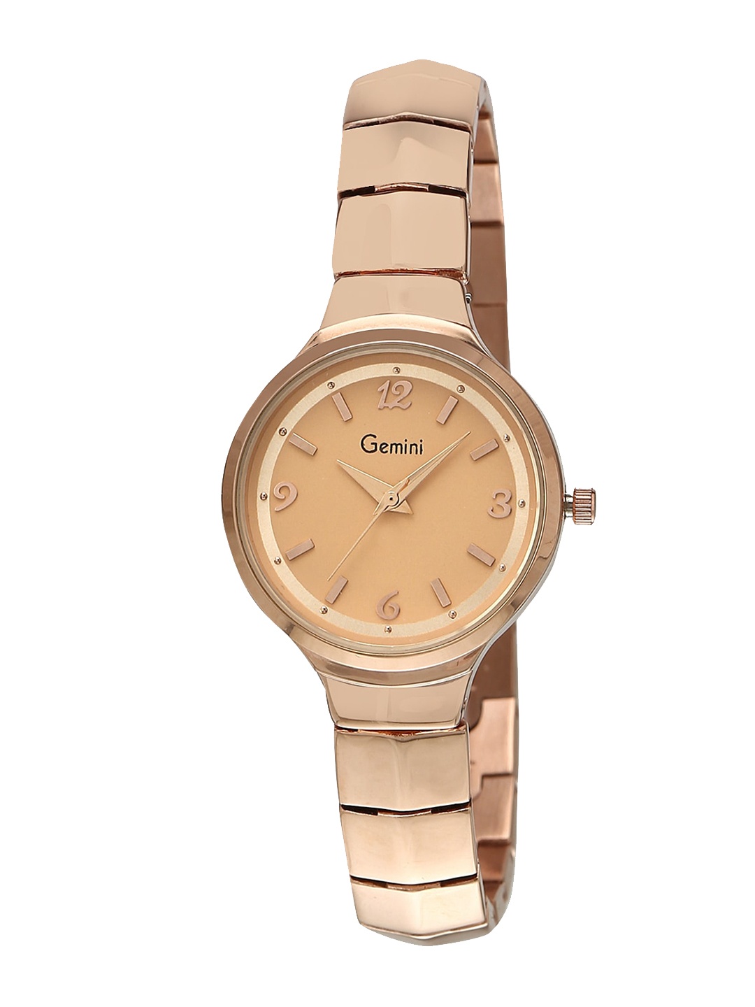 GEMINI Women Embellished Dial & Bracelet Style Straps Analogue Watch BNS 1122WM011122WM01, Rose gold
GEMINI Women Embellished Dial & Bracelet Style Straps Analogue Watch BNS 1122WM011122WM01, Rose gold