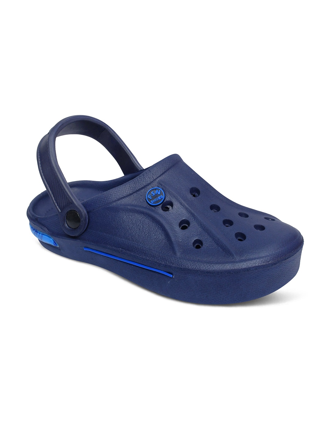 Airspot Unisex Self Design Clogs, Navy blue