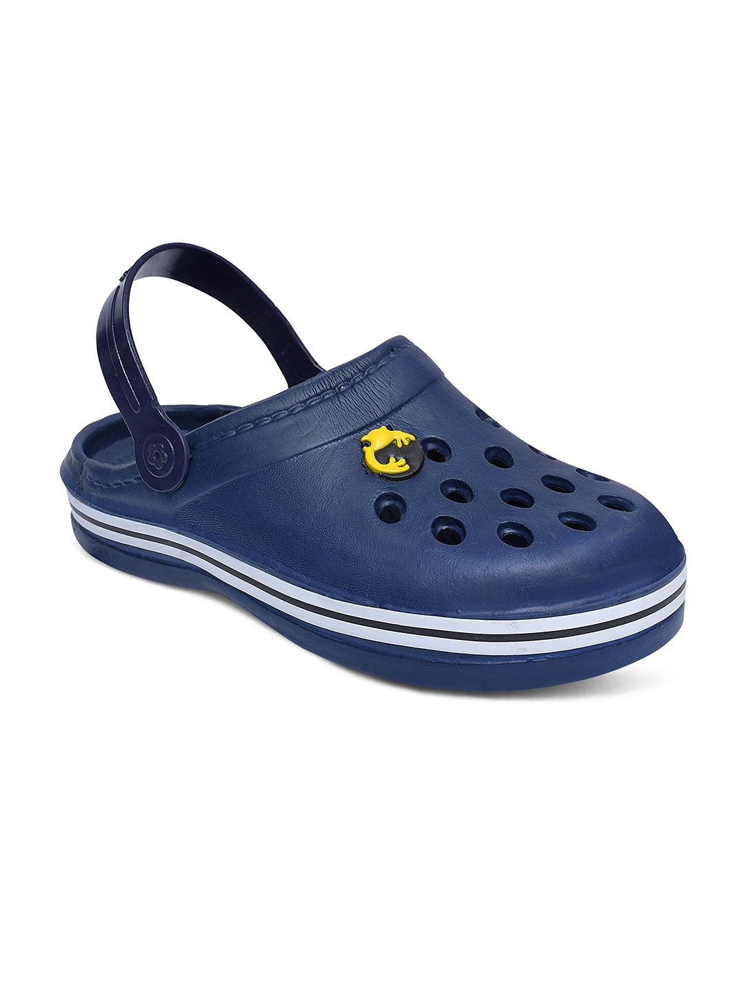 Airspot Unisex Self Design Clogs, Navy blue