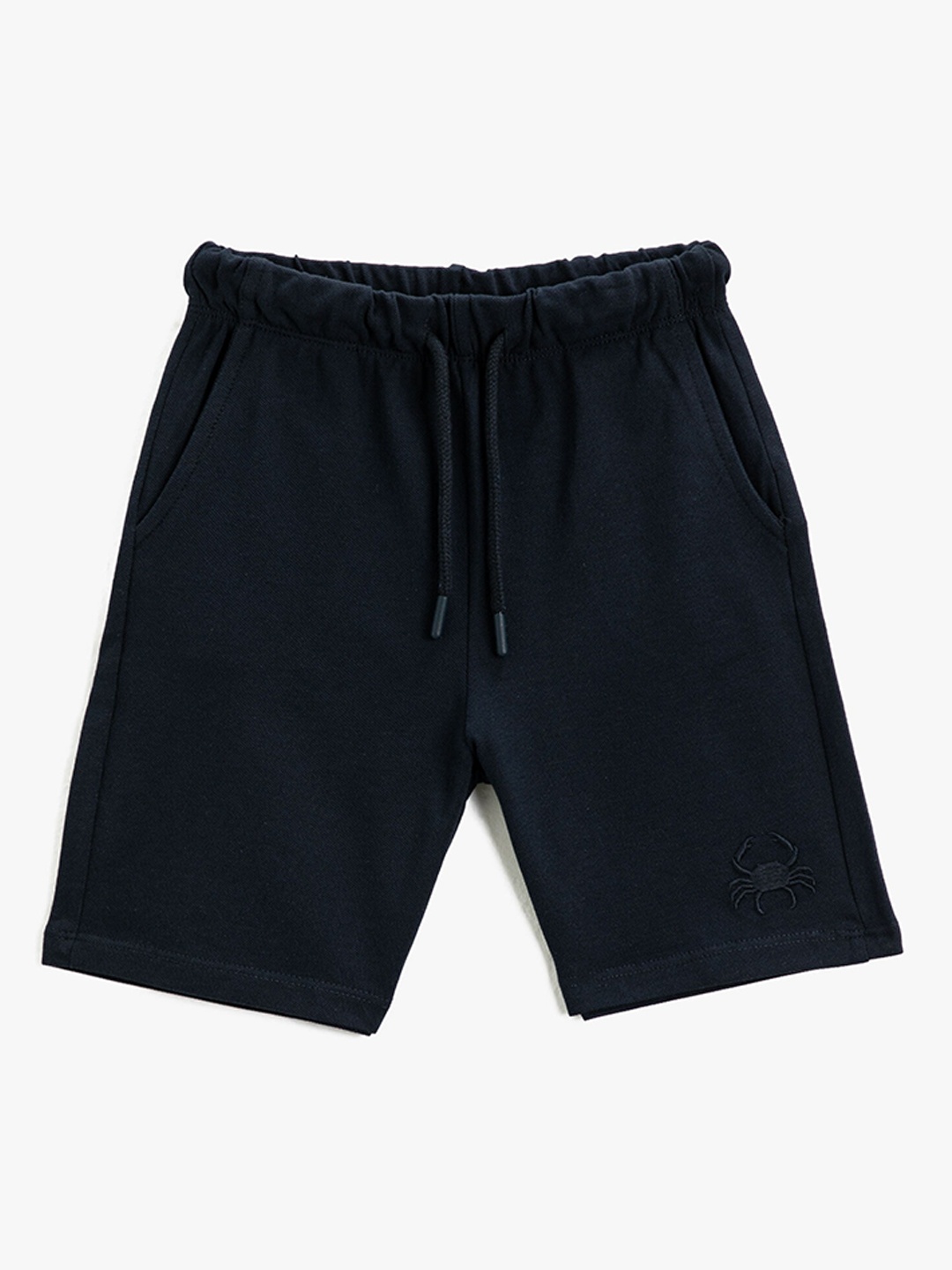 Koton Boys Mid-Rise Pure Cotton Shorts, Blue