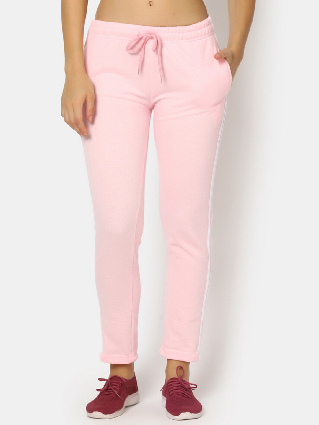 V-Mart Women Mid Rise Fleece Track Pants, Pink
V-Mart Women Mid Rise Fleece Track Pants, Pink