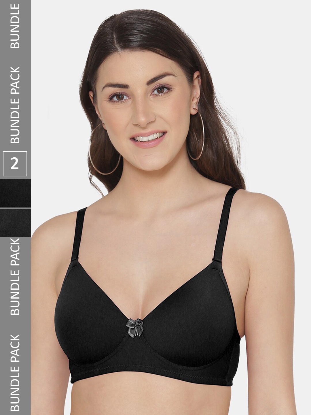 Tweens Pack of 2 Lightly Padded Full Coverage T-Shirt Bras With All Day Comfort, Black
Tweens Pack of 2 Lightly Padded Full Coverage T-Shirt Bras With All Day Comfort, Black
