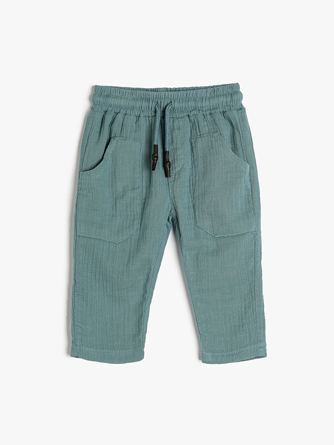 Koton Boys Mid Rise Trousers, Green 
Koton Boys Mid Rise Trousers, Green