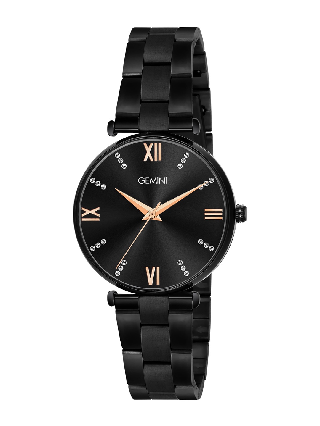 GEMINI Women Embellished Dial & Stainless Steel Straps Analogue Watch BNS 11245NM01, Black
GEMINI Women Embellished Dial & Stainless Steel Straps Analogue Watch BNS 11245NM01, Black