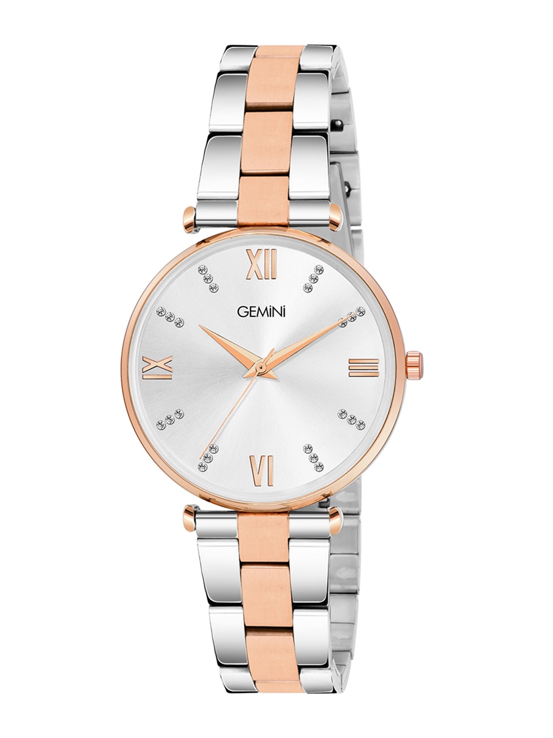 GEMINI Women Embellished Dial & Stainless Steel Straps Analogue Watch BNS 11245KM01, Silver
GEMINI Women Embellished Dial & Stainless Steel Straps Analogue Watch BNS 11245KM01, Silver