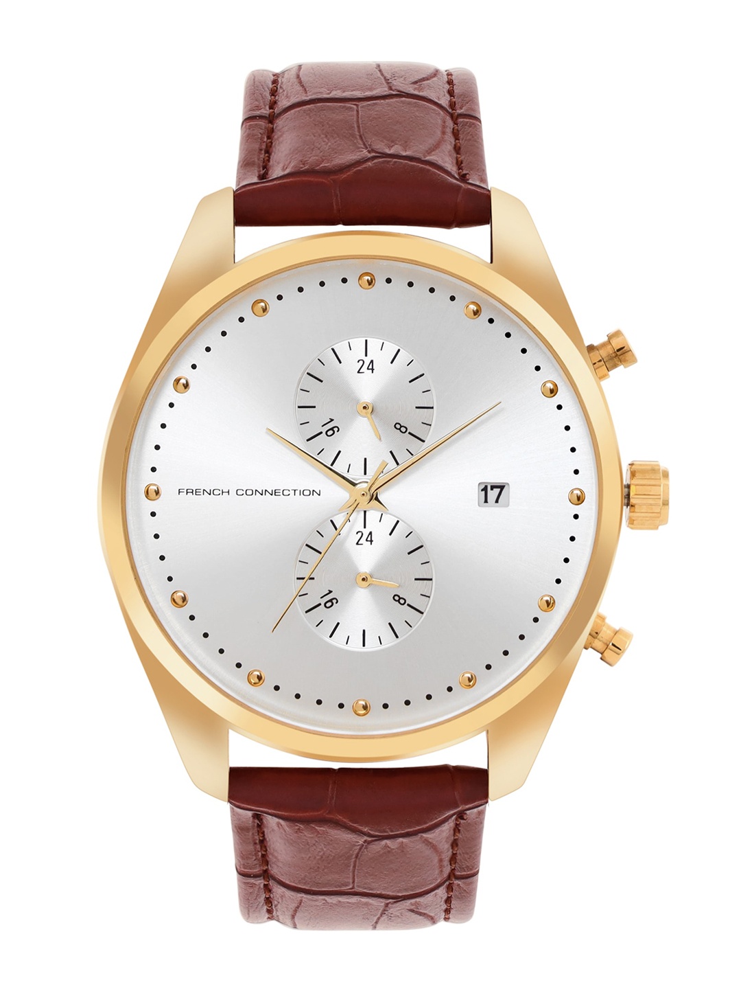 French Connection Timeless 2h Series Men Dial & Leather Straps Analogue Watch FCN00052B, Silver
French Connection Timeless 2h Series Men Dial & Leather Straps Analogue Watch FCN00052B, Silver