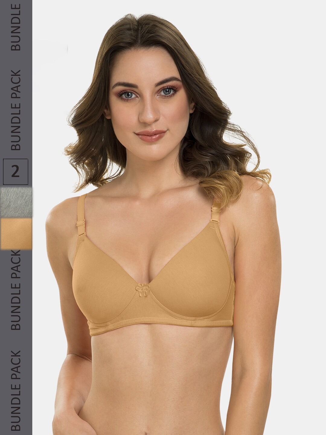 Tweens Pack Of 2 Lightly Padded Full Coverage T-Shirt Bras With All Day Comfort, Beige
Tweens Pack Of 2 Lightly Padded Full Coverage T-Shirt Bras With All Day Comfort, Beige
