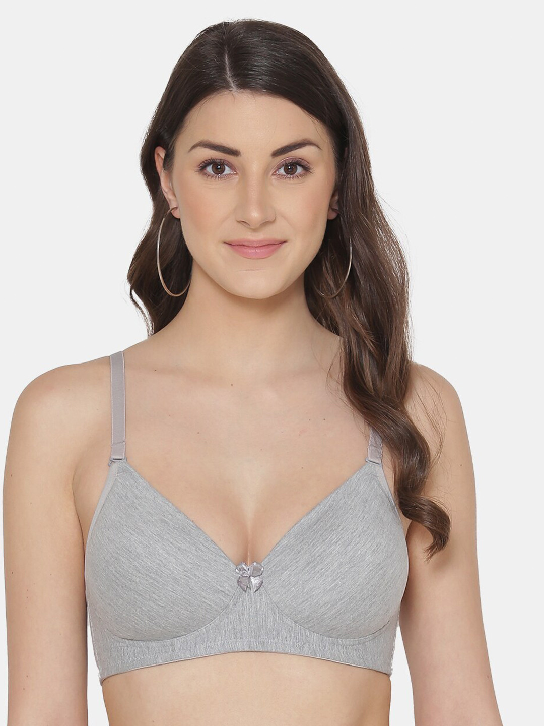 Tweens Full Coverage Lightly Padded T-Shirt Bra With All Day Comfort, Grey 
Tweens Full Coverage Lightly Padded T-Shirt Bra With All Day Comfort, Grey
