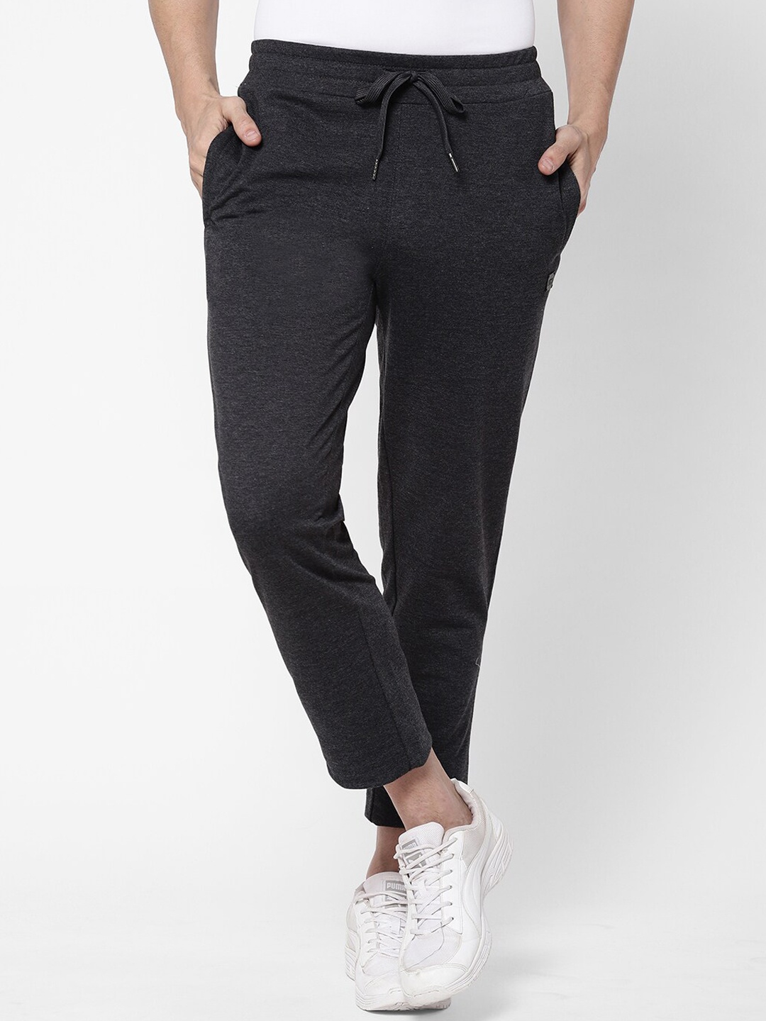 Sweet Dreams Charcoal Men Mid Rise Track Pants