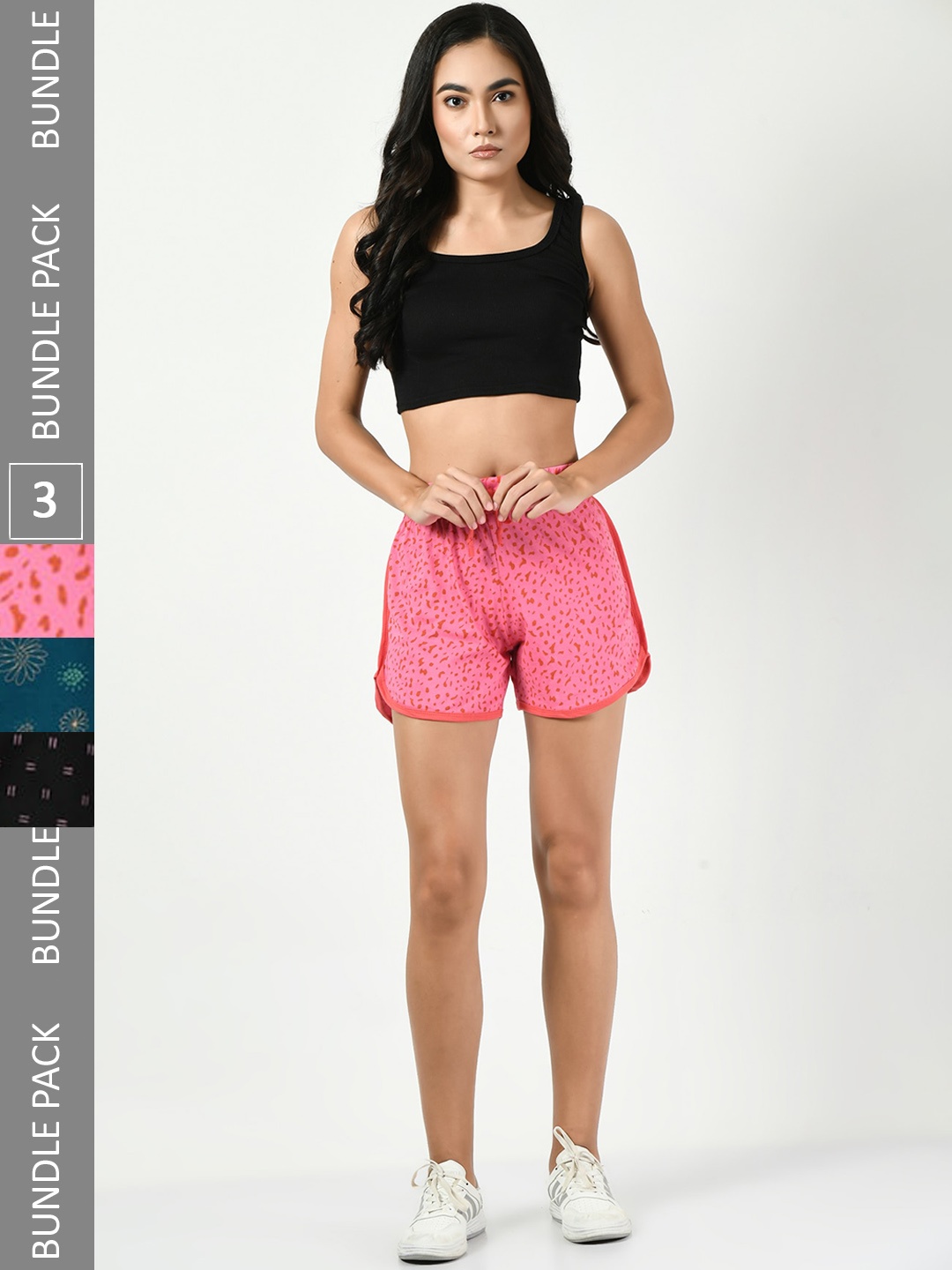 BAESD Women Pack of 3 Conversational Printed Pure Cotton Hot Pants Shorts, Pink
BAESD Women Pack of 3 Conversational Printed Pure Cotton Hot Pants Shorts, Pink