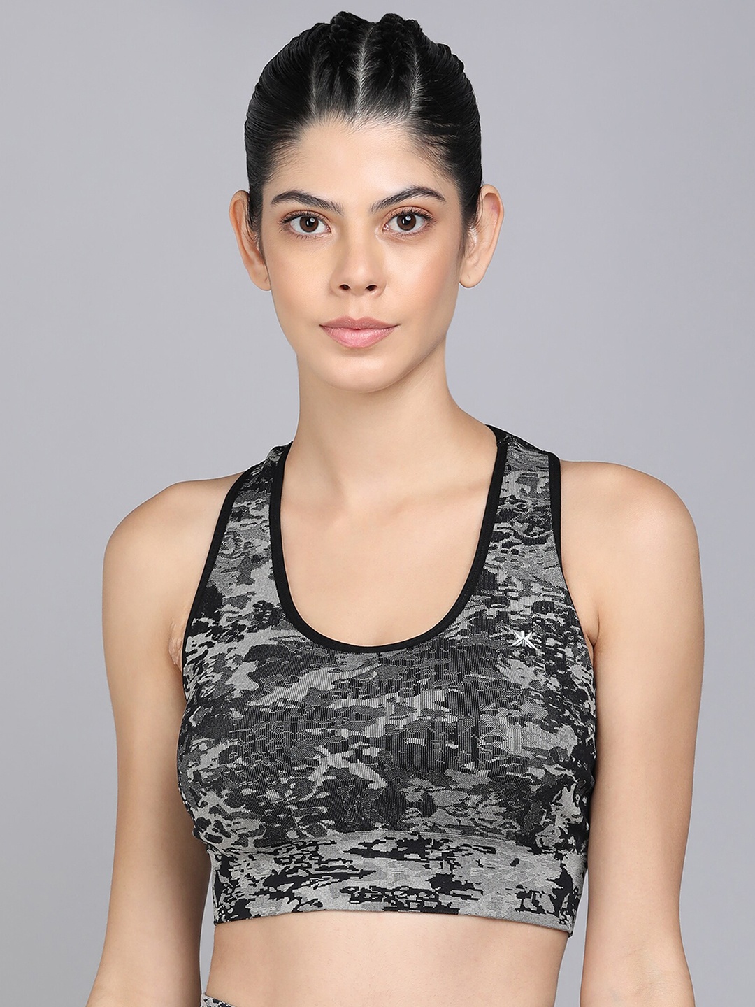 KOBO Abstract Rapid-Dry Removable Padding Full Coverage Sports Bra With All Day Comfort, Black
KOBO Abstract Rapid-Dry Removable Padding Full Coverage Sports Bra With All Day Comfort, Black