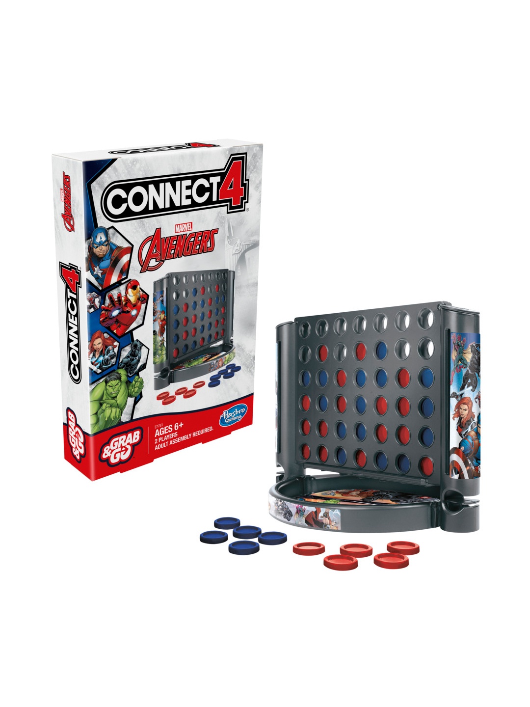 Hasbro Gaming Unisex Kids Grab and Go Connect 4 Marvel Avengers Edition Game For Ages 6+, Multi
Hasbro Gaming Unisex Kids Grab and Go Connect 4 Marvel Avengers Edition Game For Ages 6+, Multi