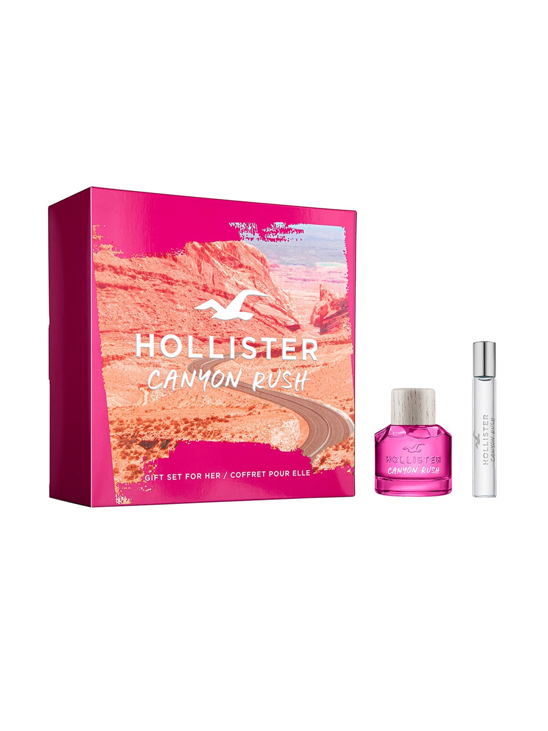 HOLLISTER Women Canyon Rush Long Lasting Eau de Parfum Gift Set - 50 ml & 15 ml, Pink
HOLLISTER Women Canyon Rush Long Lasting Eau de Parfum Gift Set - 50 ml & 15 ml, Pink
