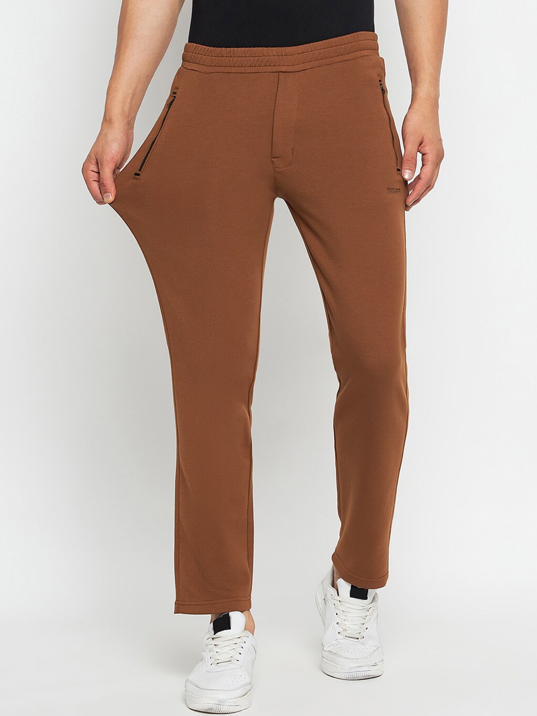 Okane Men Mid-Rise Track Pants, Tan