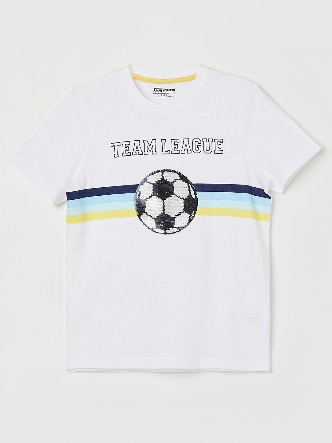 Fame Forever by Lifestyle Boys Typography Printed Round Neck Cotton Regular T-shirt, White
Fame Forever by Lifestyle Boys Typography Printed Round Neck Cotton Regular T-shirt, White