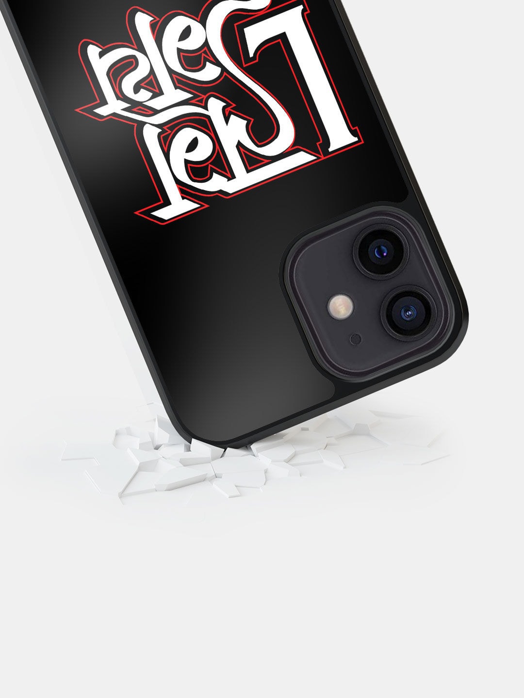macmerise Sneakerhead L Printed iPhone 12 Bumper Back Case, Black