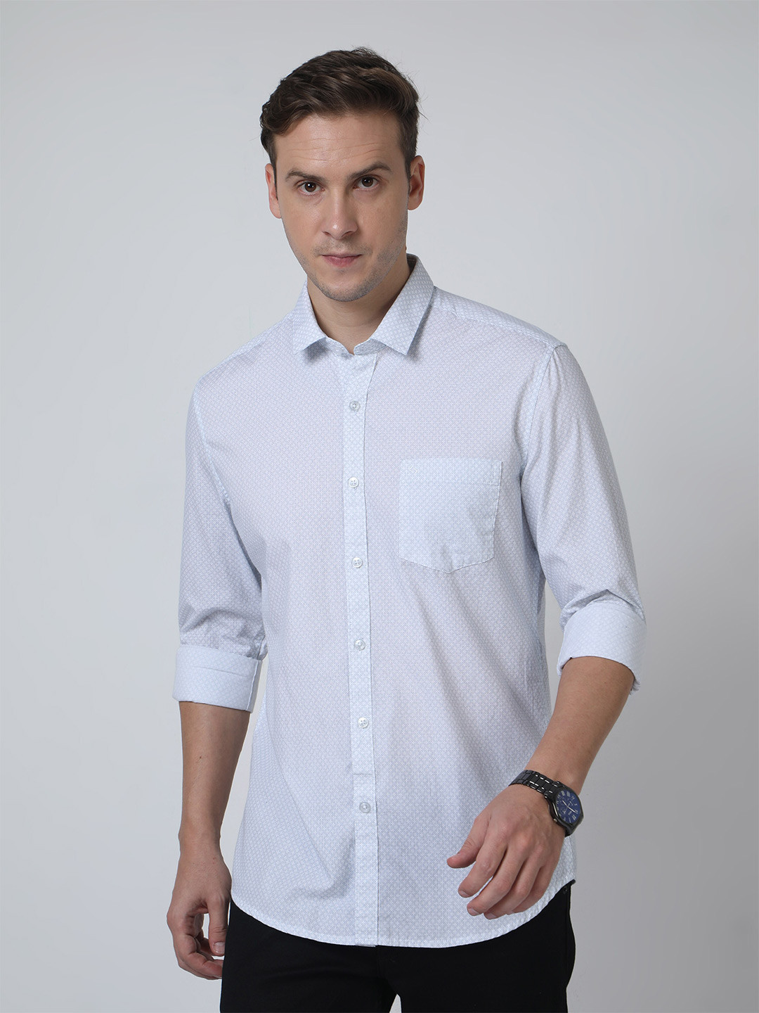 Classic Polo Men Micro Ditsy Printed Slim Fit Opaque Casual Shirt, White
Classic Polo Men Micro Ditsy Printed Slim Fit Opaque Casual Shirt, White