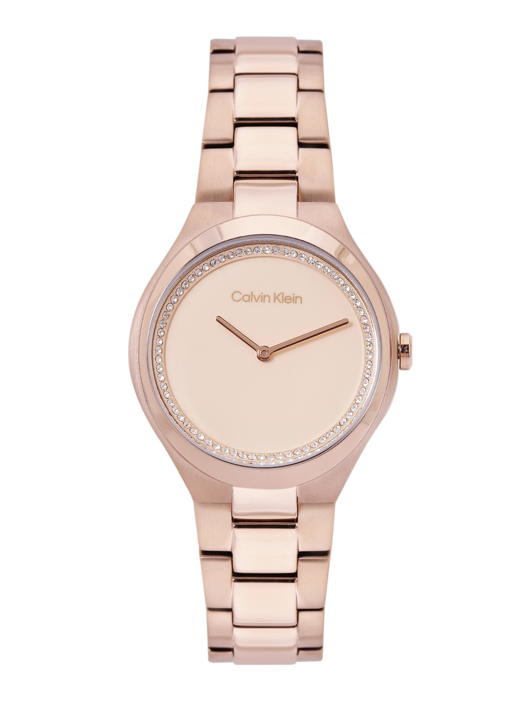 Calvin Klein Women Admire Embellished Bracelet Style Analogue Watch 25200368-Gold, Off white
Calvin Klein Women Admire Embellished Bracelet Style Analogue Watch 25200368-Gold, Off white