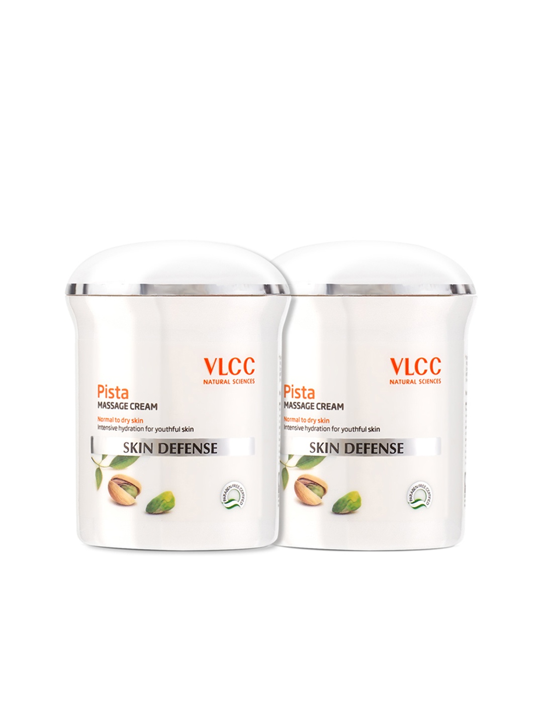 VLCC Set of 2 Skin Defense Pista Massage Cream for Normal to Dry Skin - 50g each, White
VLCC Set of 2 Skin Defense Pista Massage Cream for Normal to Dry Skin - 50g each, White