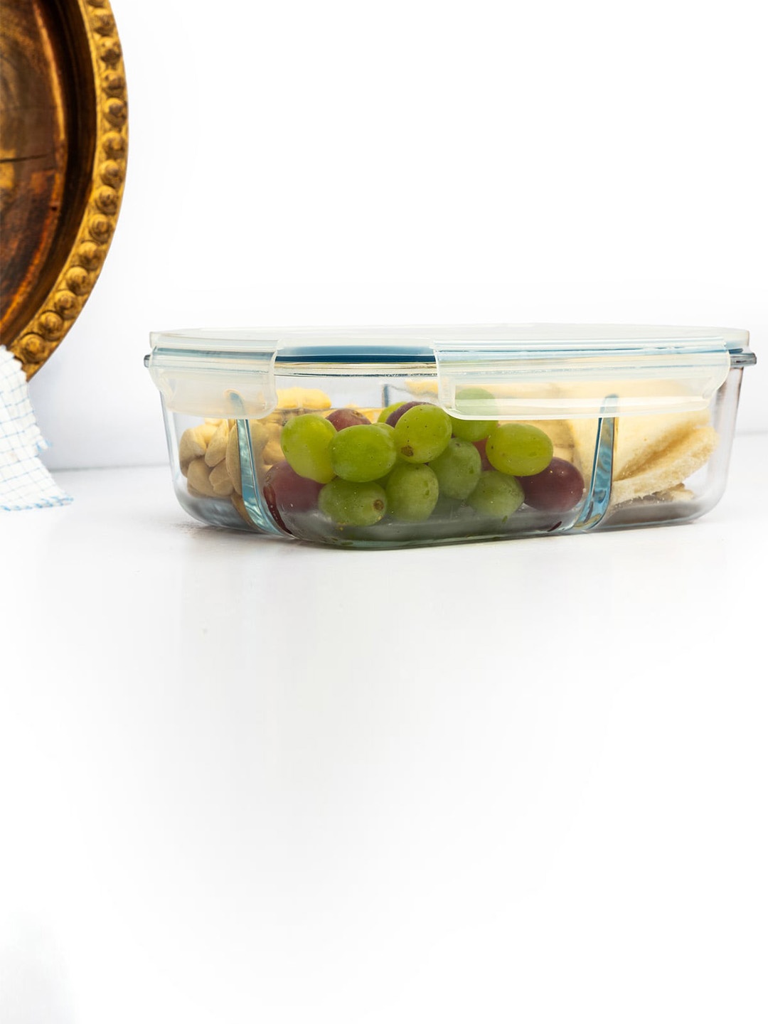 Anko Transparent 3 Compartment Leak-Proof Glass Storage Container With Lockable Lids
Anko Transparent 3 Compartment Leak-Proof Glass Storage Container With Lockable Lids