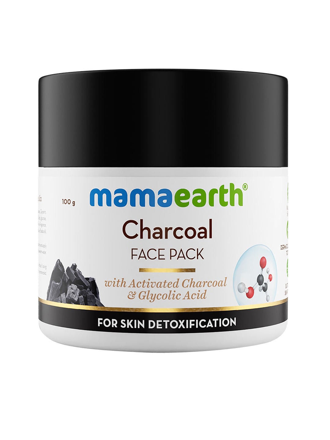 Mamaearth Face Pack with Activated Charcoal and Glycolic Acid for Skin Detoxification-100g
Mamaearth Face Pack with Activated Charcoal and Glycolic Acid for Skin Detoxification-100g