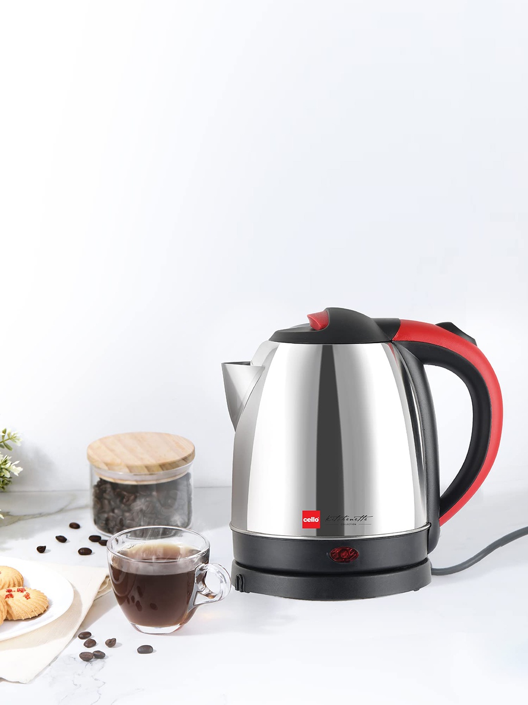 Cello Red Quick Boil Primo Electric Kettle