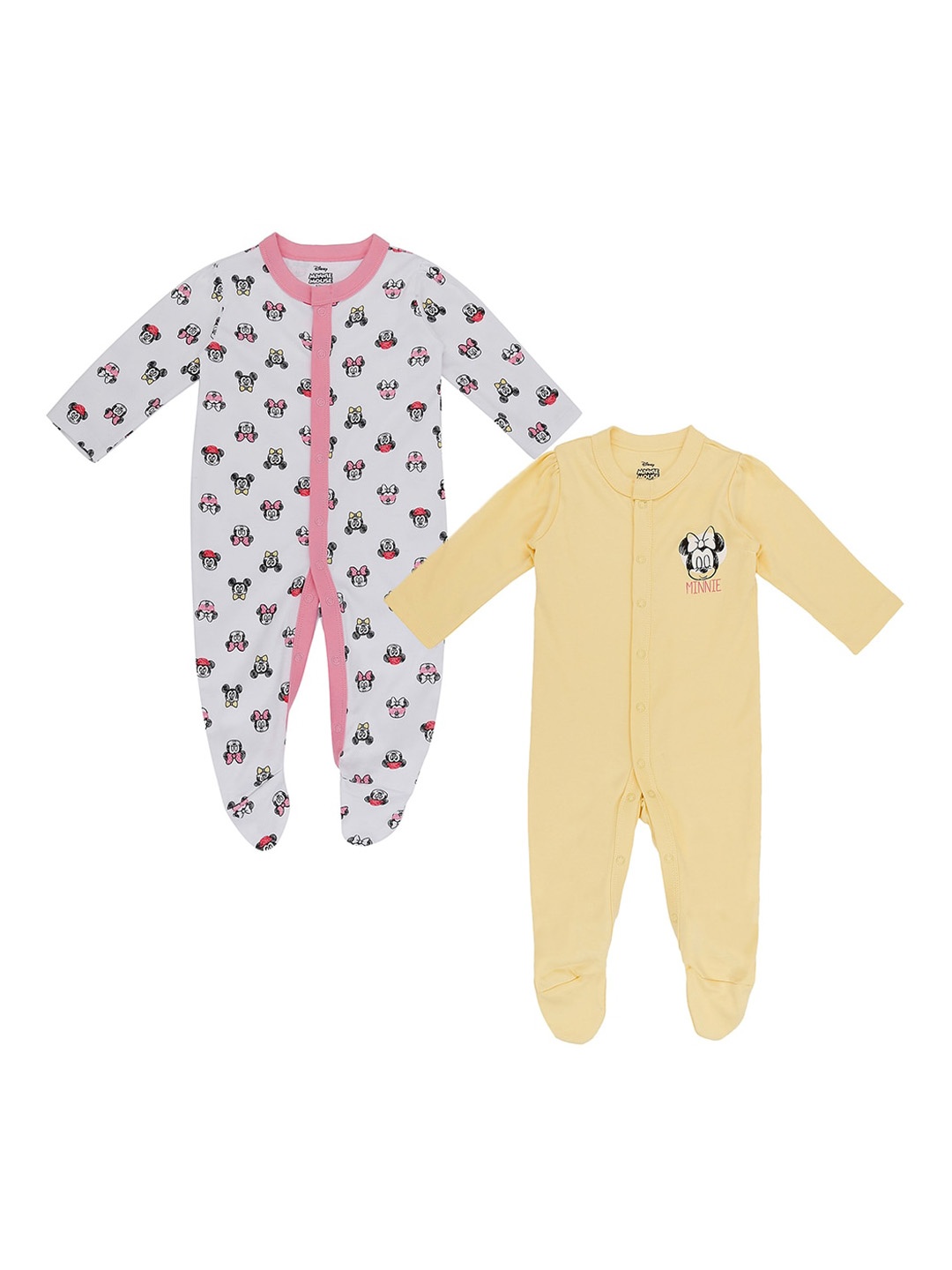 Pantaloons Baby Infants Boys Pack Of 2 Minnie Mouse Printed Cotton Sleepsuit, Yellow
Pantaloons Baby Infants Boys Pack Of 2 Minnie Mouse Printed Cotton Sleepsuit, Yellow