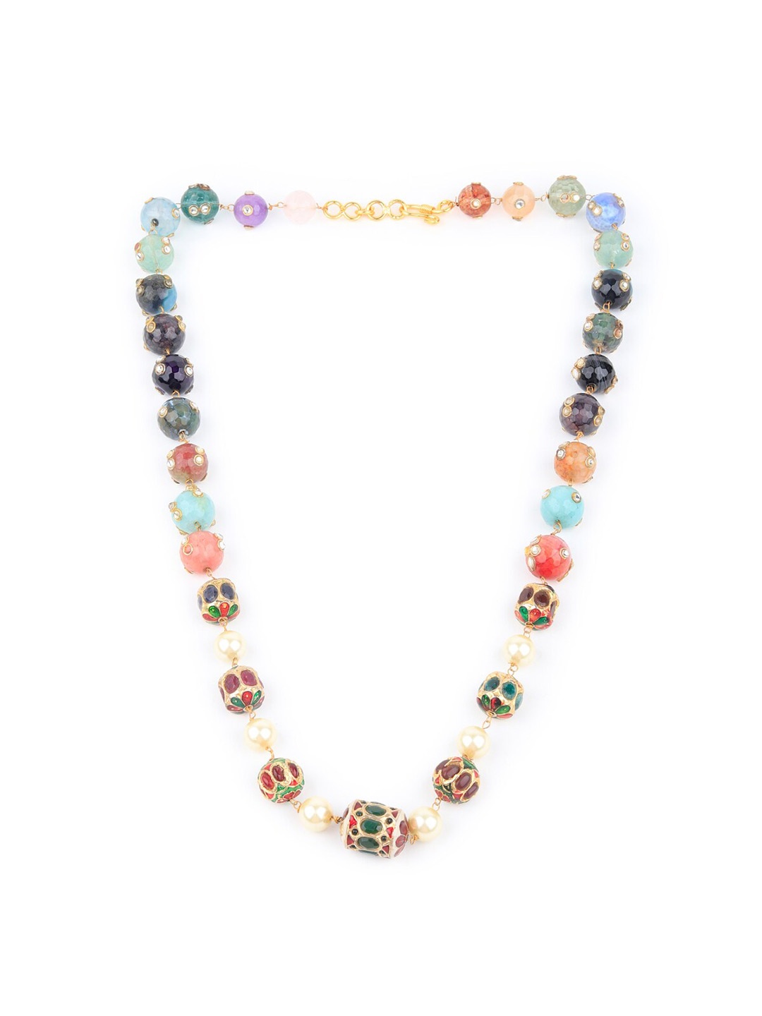 ODETTE Gold-Plated Beaded Necklace