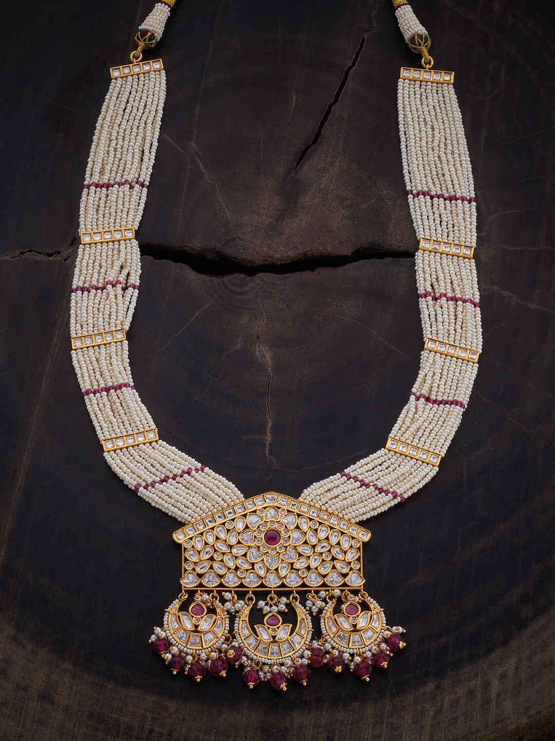 Kushal's Fashion Jewellery Red & White Silver Necklace, Gold
Kushal's Fashion Jewellery Red & White Silver Necklace, Gold