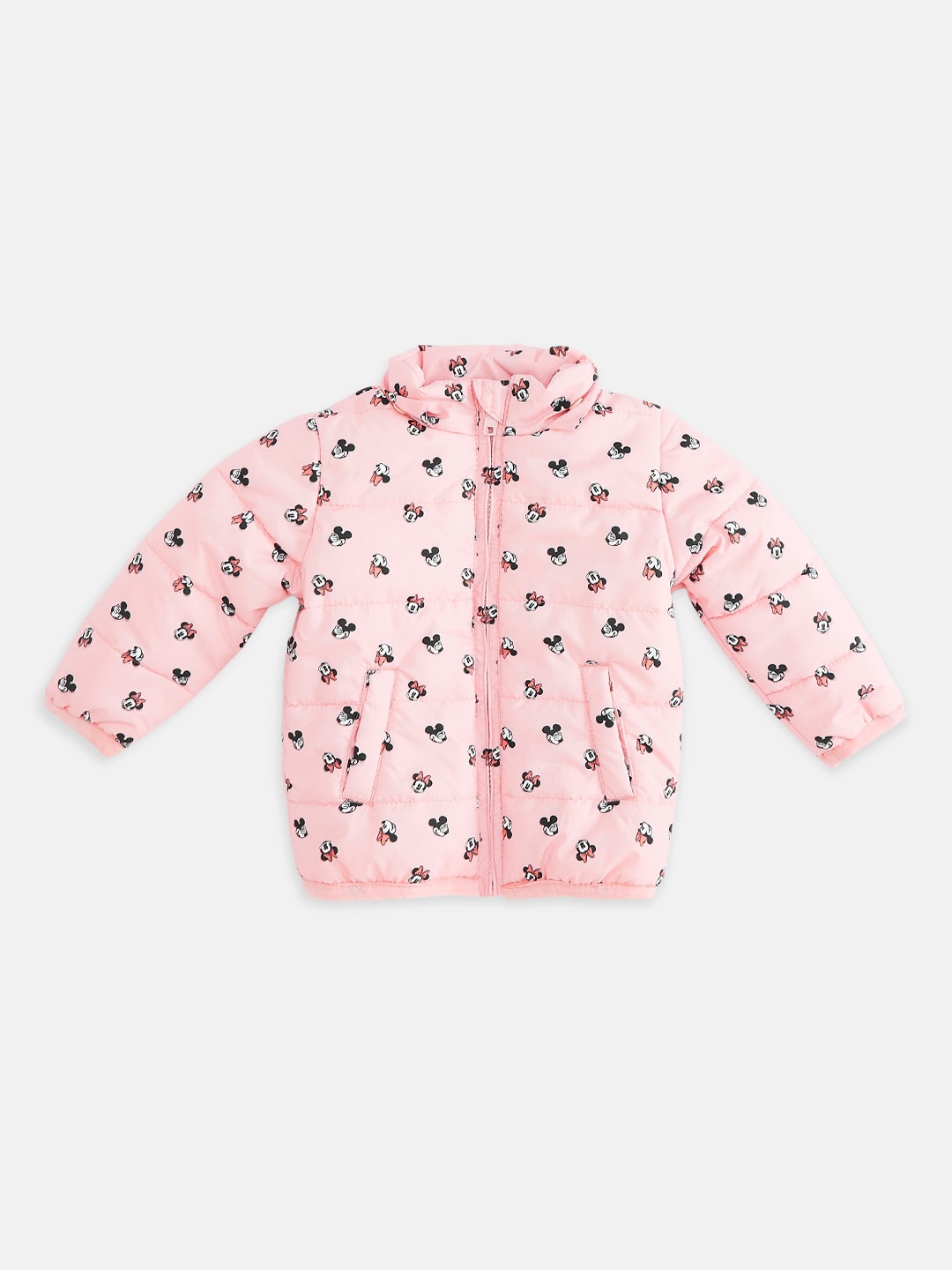 Pantaloons Baby Infants Girls Minnie Mouse Graphic Printed Mock Collar Puffer Jacket, Pink
Pantaloons Baby Infants Girls Minnie Mouse Graphic Printed Mock Collar Puffer Jacket, Pink