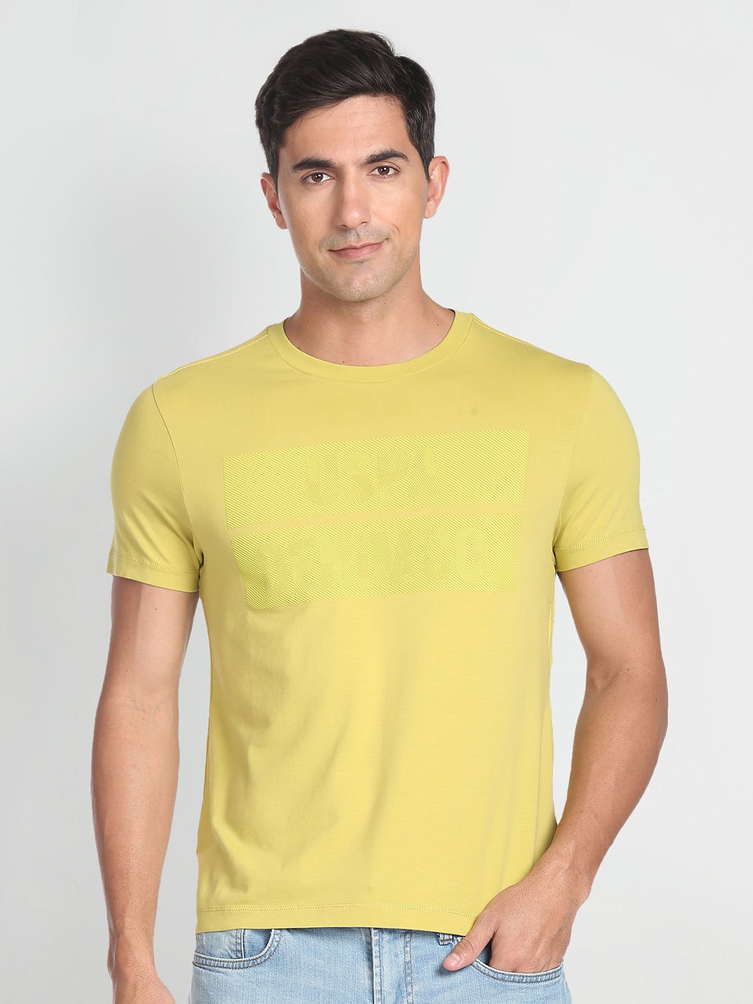 U.S. Polo Assn. Denim Co. Typography Printed Pure Cotton Slim Fit T-shirt, Green
U.S. Polo Assn. Denim Co. Typography Printed Pure Cotton Slim Fit T-shirt, Green