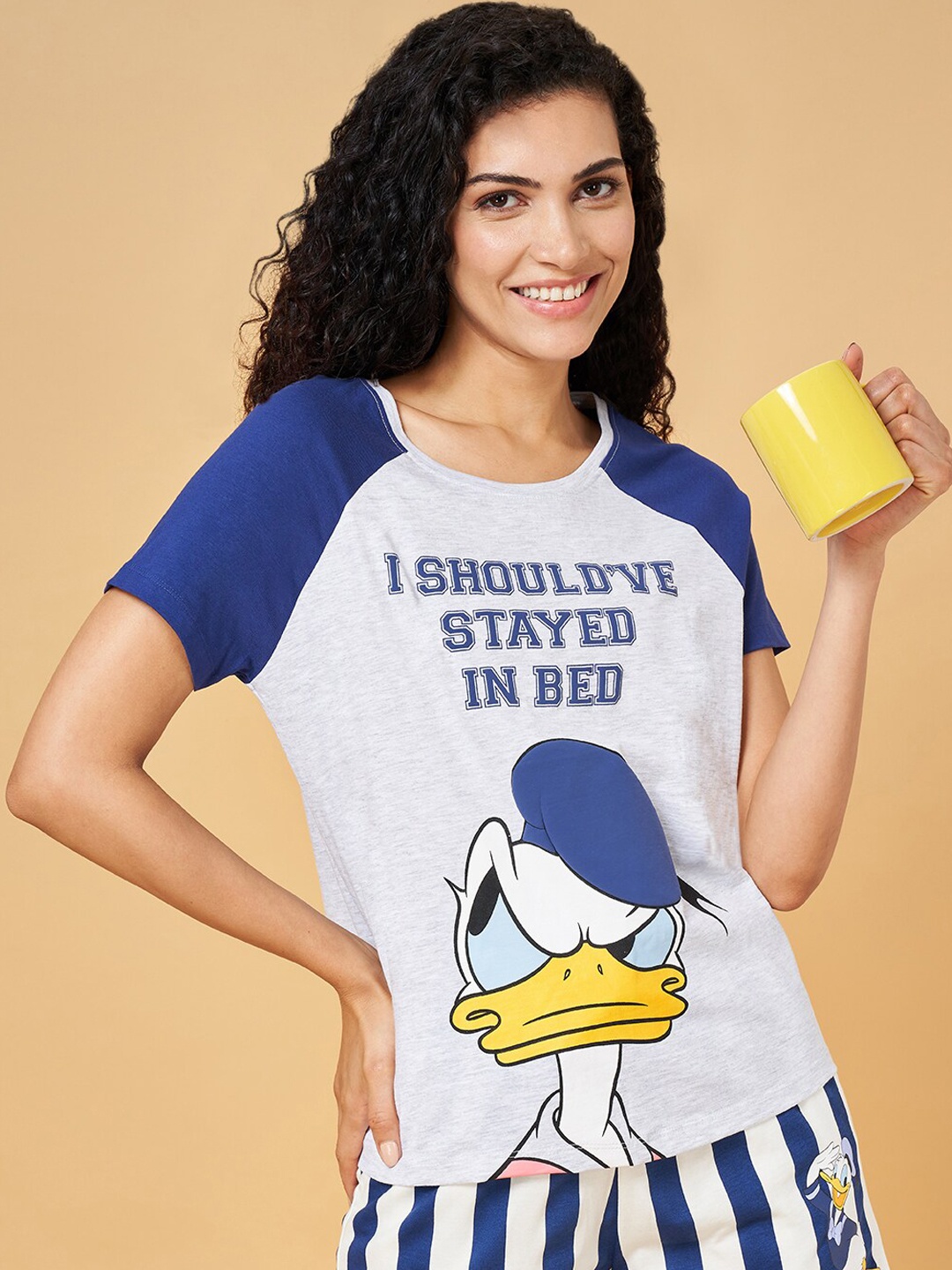 Dreamz by Pantaloons Donald Duck Graphic Printed Pure Cotton Night Suit, Navy blue
Dreamz by Pantaloons Donald Duck Graphic Printed Pure Cotton Night Suit, Navy blue