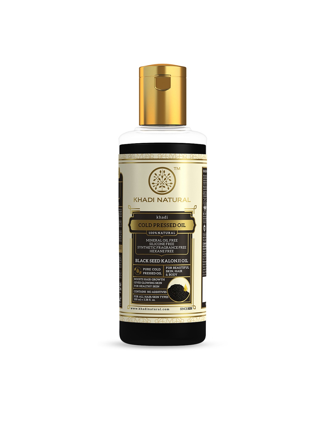 Khadi Natural Pure Black Seed Kalonji Cold Pressed Oil - Boosts Hair Growth - 100ml, Beige
Khadi Natural Pure Black Seed Kalonji Cold Pressed Oil - Boosts Hair Growth - 100ml, Beige