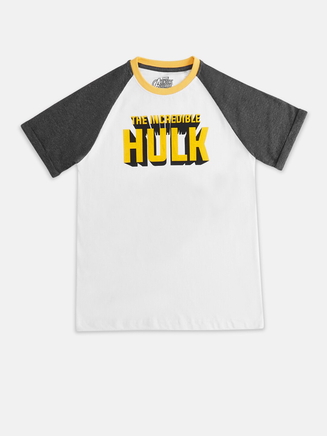 Pantaloons Junior Boys Typography Avengers Printed Cotton Raglan-Shoulder Sleeves T-shirt, White
Pantaloons Junior Boys Typography Avengers Printed Cotton Raglan-Shoulder Sleeves T-shirt, White