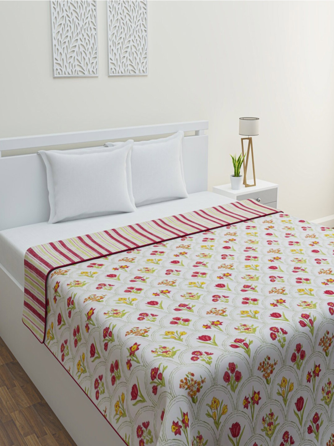 HOME AFFAIRS Springfield White Floral Printed AC Room 300 GSM Pure Cotton Double Bed Dohar
HOME AFFAIRS Springfield White Floral Printed AC Room 300 GSM Pure Cotton Double Bed Dohar