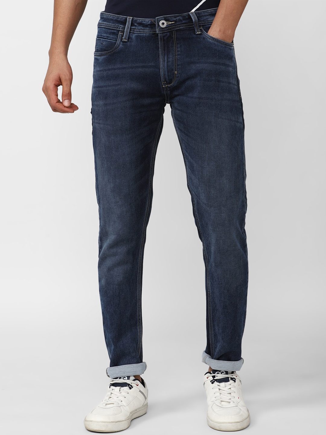 Peter England Casuals Men Slim Fit Clean Look Light Fade Stretchable Jeans, Navy blue
Peter England Casuals Men Slim Fit Clean Look Light Fade Stretchable Jeans, Navy blue