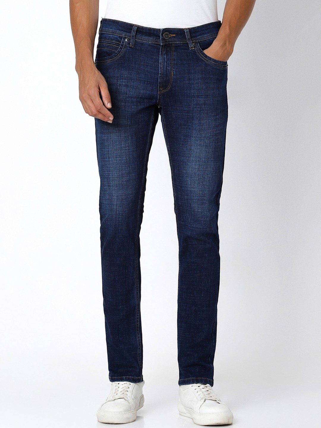 Peter England Casuals Men Tapered Fit Clean Look Light Fade Stretchable Jeans, Navy blue
Peter England Casuals Men Tapered Fit Clean Look Light Fade Stretchable Jeans, Navy blue